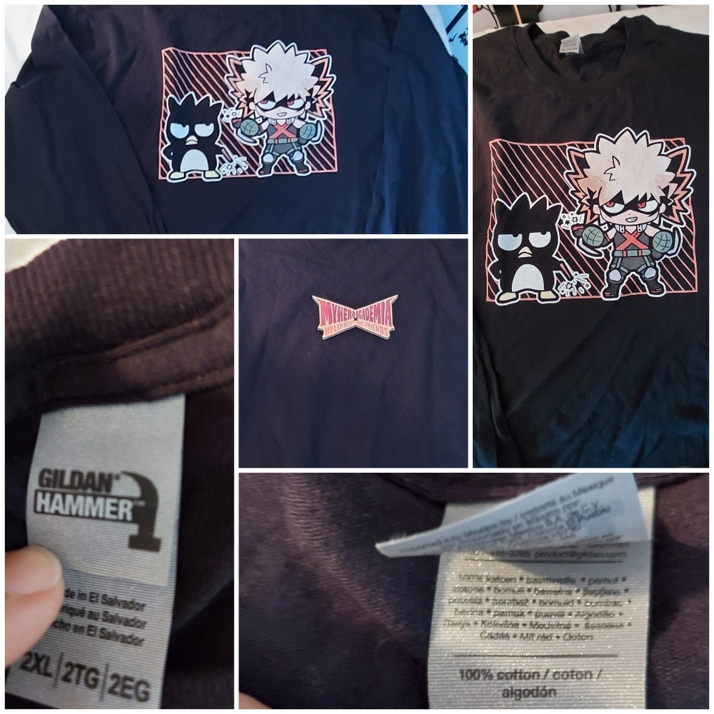 My hero academia tshirt size 2XL unisex